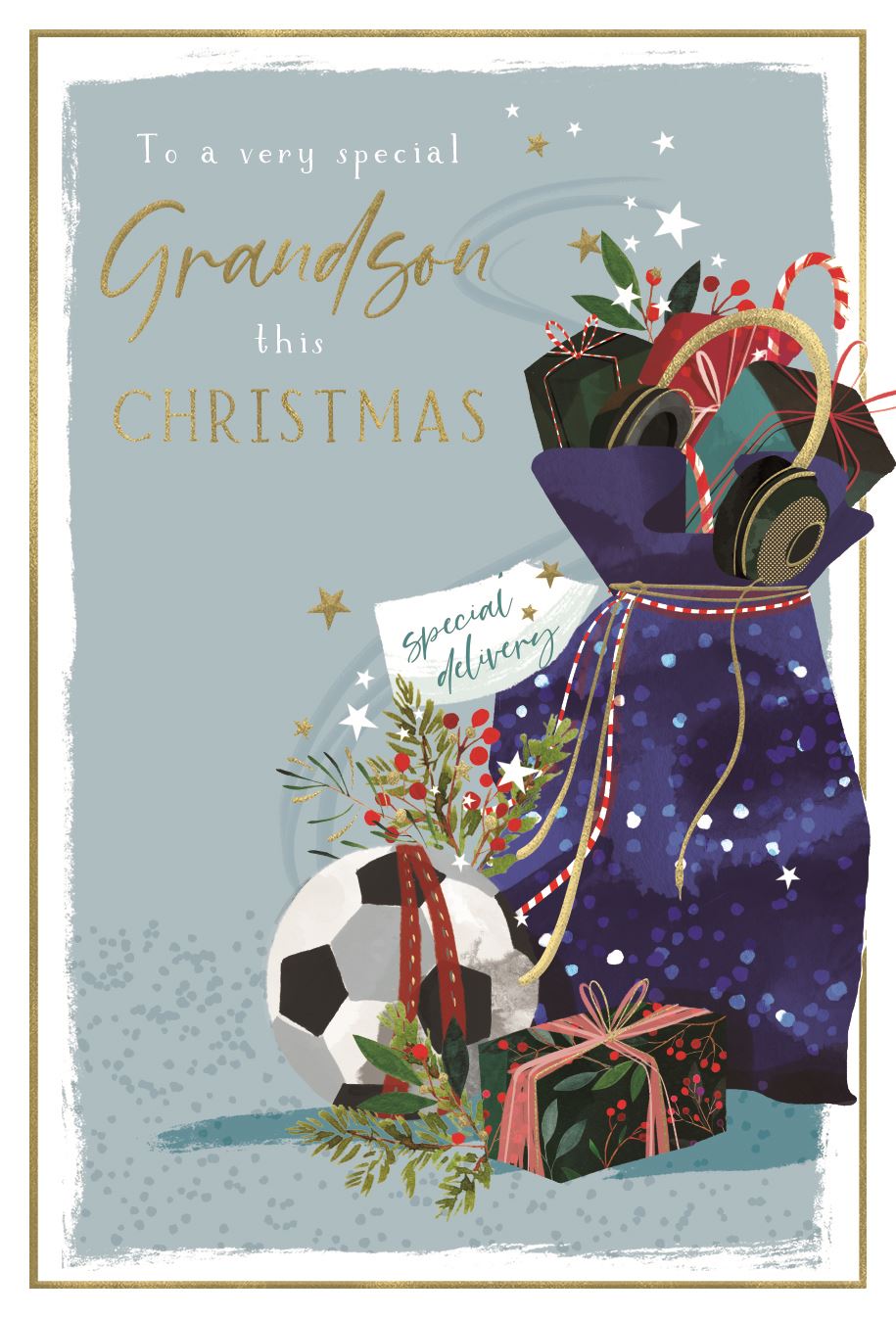 GRANDSON CHRISTMAS CARD