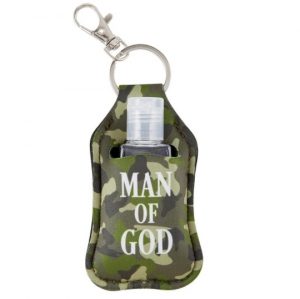 MAN OF GOD HAND SANITIZER KEY CHAIN