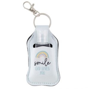 SMILE HAND SANITIZER KEY CHAIN