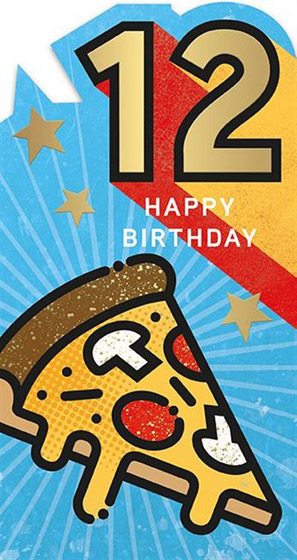 AGE 12 BOY BIRTHDAY CARD