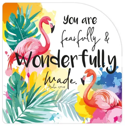 FEARFULLY AND WONDERFULLY VINYL STICKER