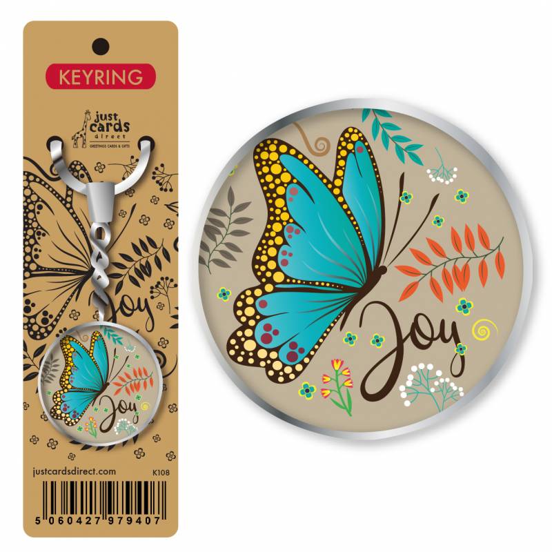 JOY BUTTERFLY KEYRING