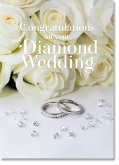 DIAMOND WEDDING ANNIVERSARY CARD