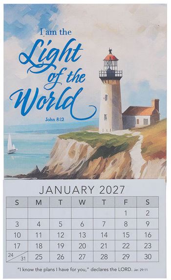 2027 LIGHT OF THE WORLD MINI MAGNETIC CALENDAR 