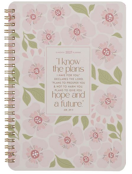 2027 I KNOW THE PLANS SPIRAL WEEKLY PLANNER