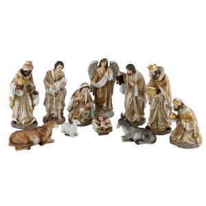 SIENNA 11 PIECE 8" RESIN NATIVITY SET
