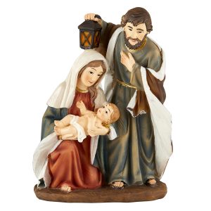 NATIVITY WITH LANTERN FIGURINE