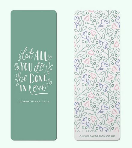 BE DONE IN LOVE BOOKMARK