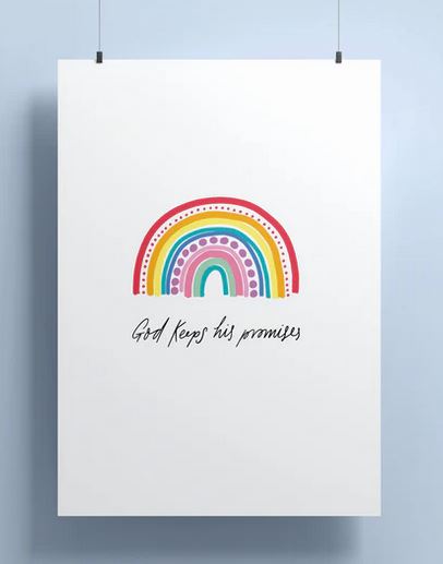 GODS PROMISES RAINBOW PRINT