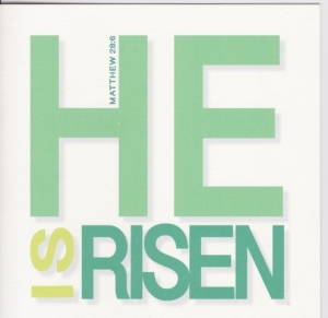 HE IS RISEN EASTER GREETINGS CARD