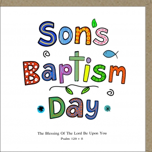 GREETINGS CARD - SONS BAPTISM DAY