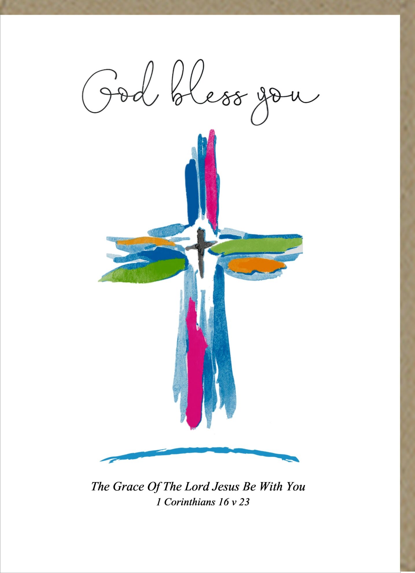 GOD BLESS YOU GREETINGS CARD