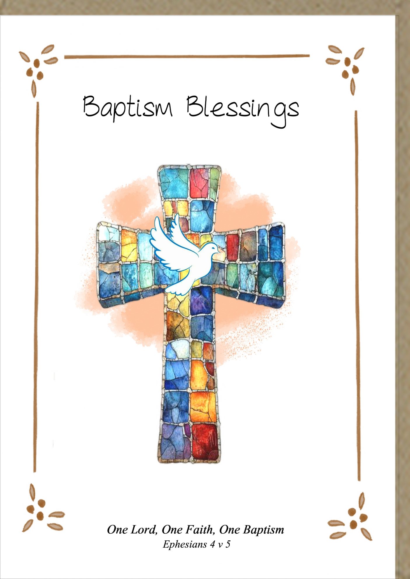 BAPTISM BLESSINGS CARD