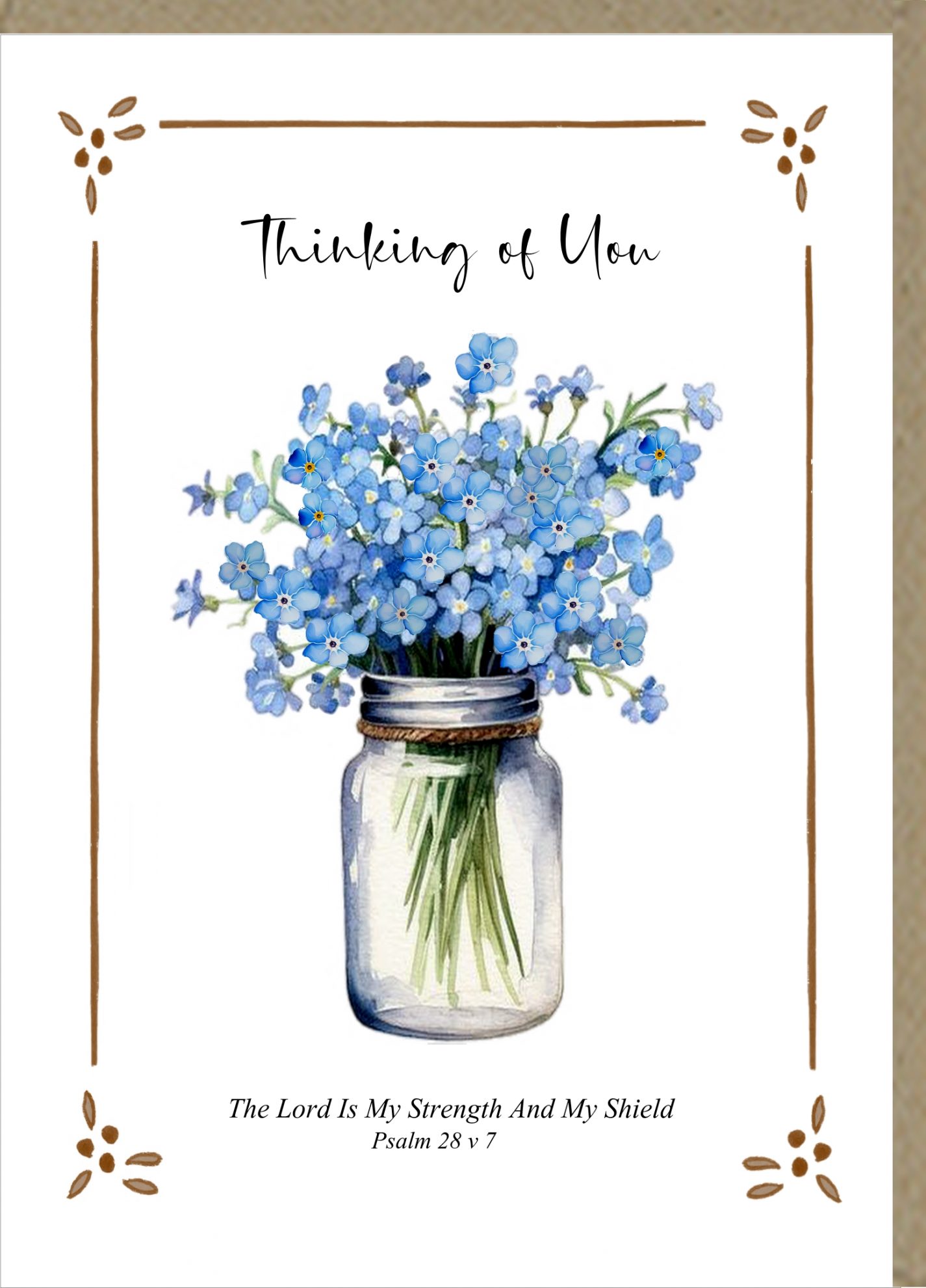 THINKING OF YOU GREETINGS CARD