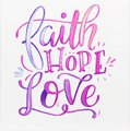 WALL PLAQUE- FAITH/HOPE/LOVE