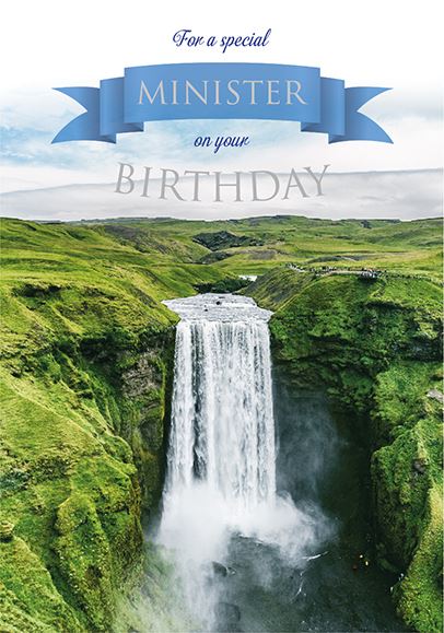 MINISTER BIRTHDAY WATERFALL