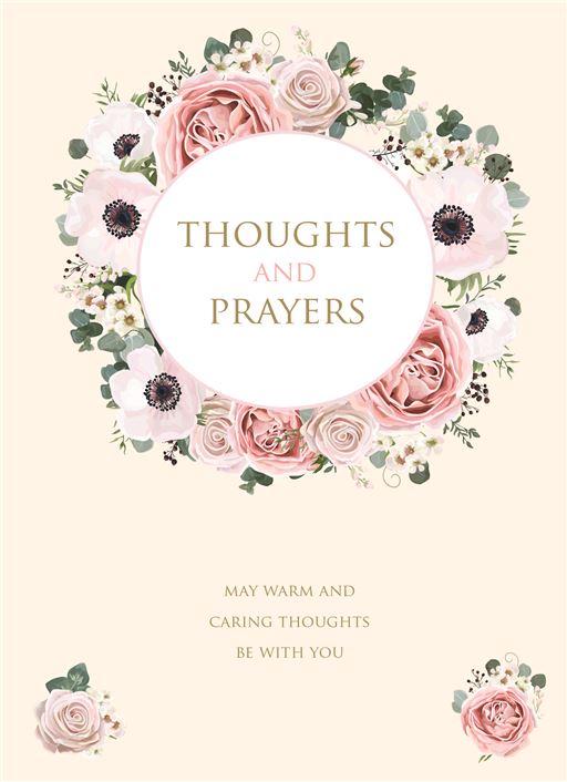 THOUGHTS AND PRAYERS CARD
