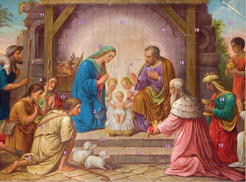 NATIVITY SCENE ADVENT CALENDAR