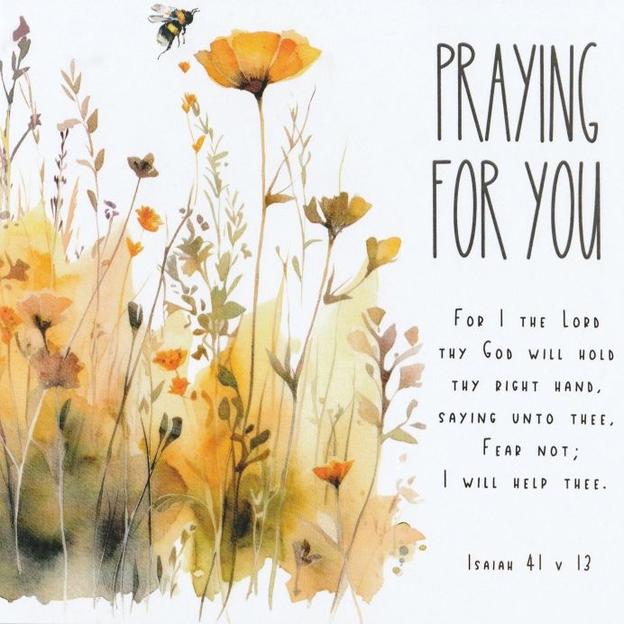 PRAYING FOR YOU GREETINGS CARD