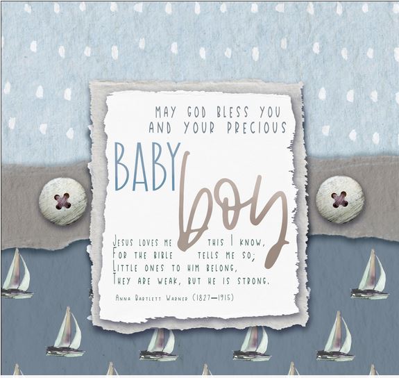 BABY BOY GREETING CARD