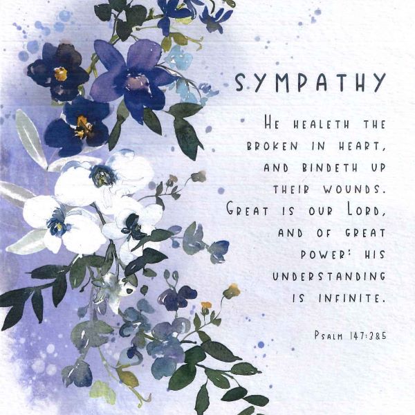 SYMPATHY GREETINGS CARD