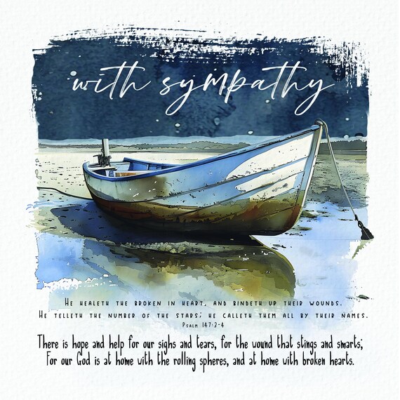 BOAT SYMPATHY CARD