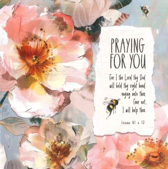 FLORAL PRAYING FOR YOU CARD
