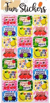 VALUE FUN STICKERS FRUITS OF THE SPIRIT 