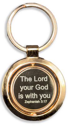 THE LORD YOUR GOD IS WITH YOU KEYRING 