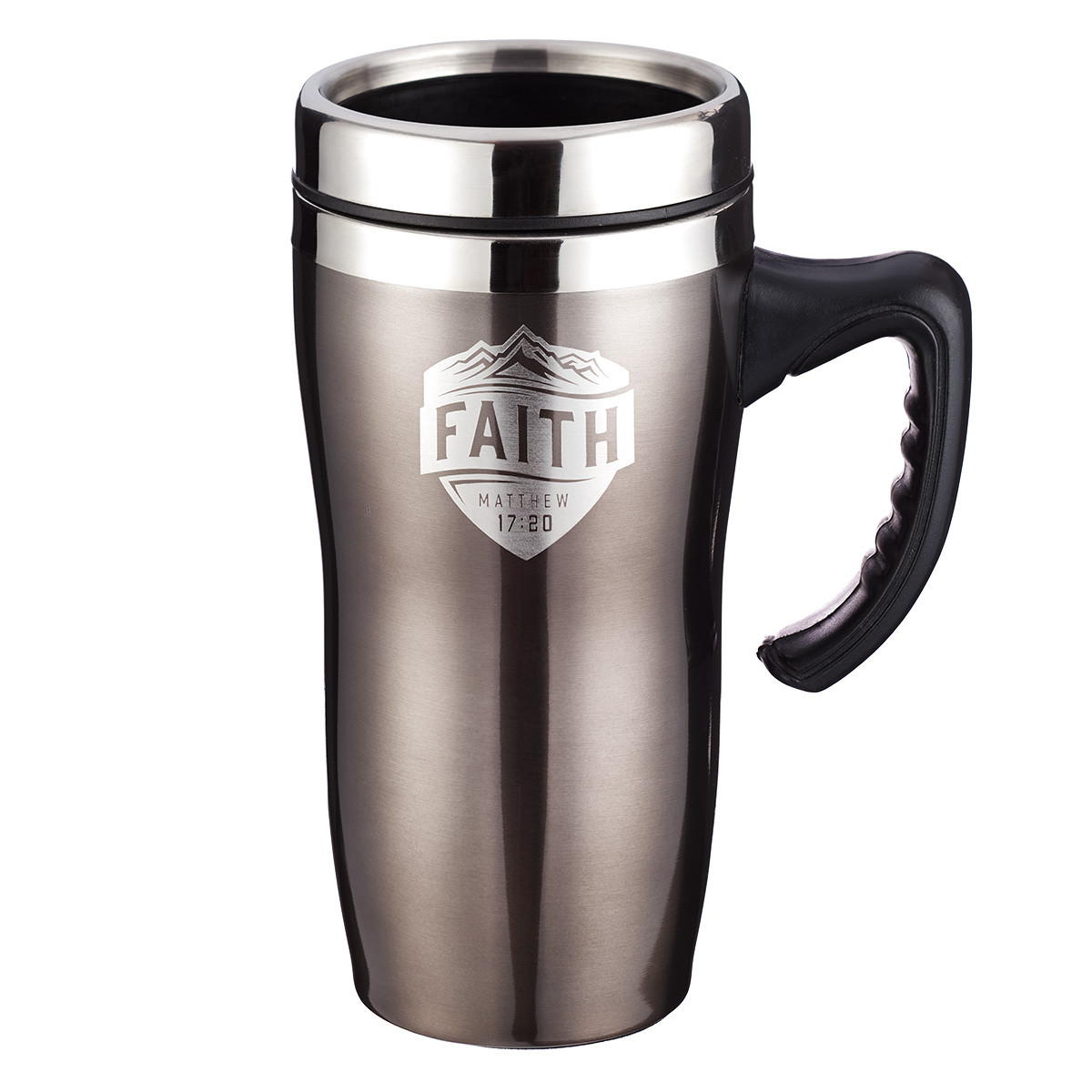 FAITH STAINLESS STEEL TRAVEL MUG