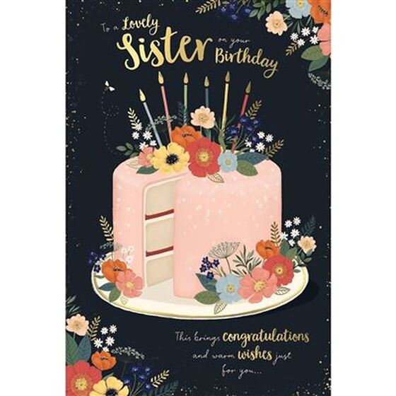 SISTER BIRTHDAY CARD