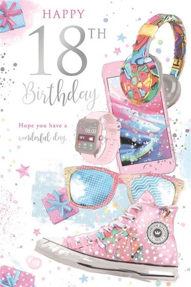 HAPPY 18TH BIRTHDAY CARD HAPPY 18TH BIRTHDAY CARD