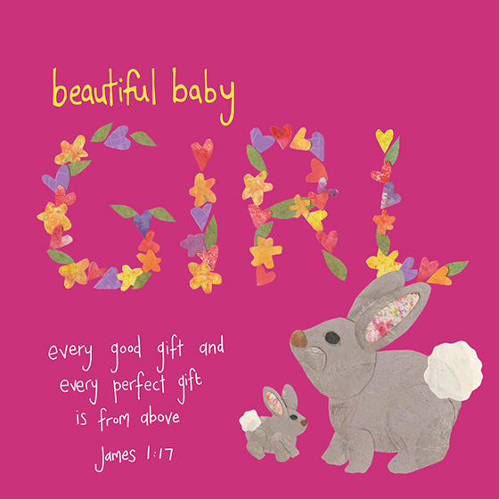 NEW BABY GIRL CARD
