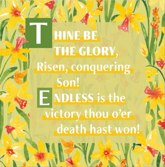 THINE BE THE GLORY EASTER CARDS PACK OF 5