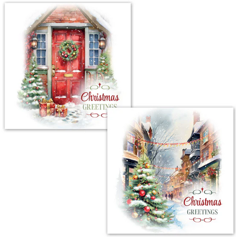 CHRISTMAS SCENES BOX OF 16