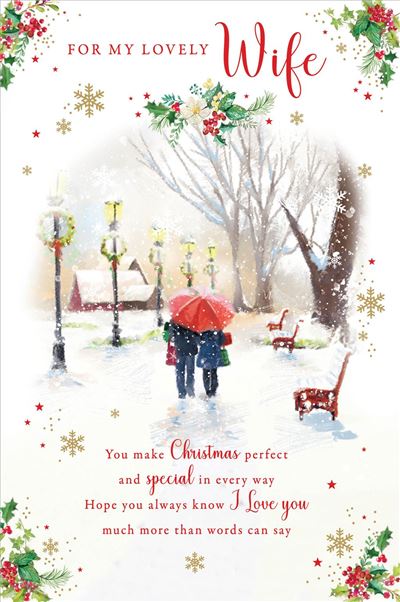 WIFE CHRISTMAS CARD