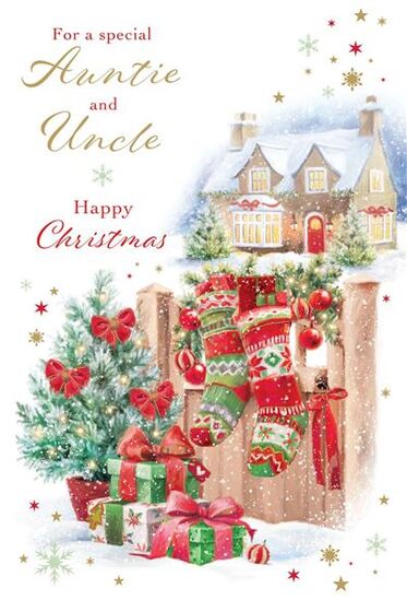 AUNTIE AND UNCLE CHRISTMAS CARD