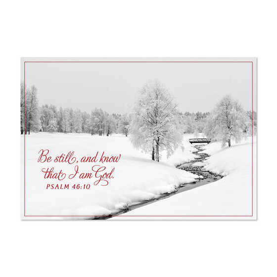 WINTER SCENES CHRISTMAS CARDS BOX OF 16