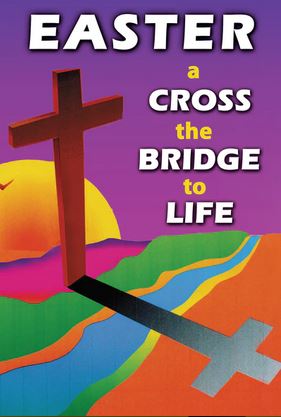 EASTER CROSS BRIDGE LIFE TRACT PACK OF 25