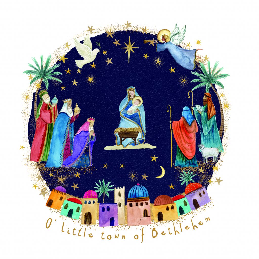 LITTLE TOWN OF BETHLEHEM CHRISTMAS CARD PACK OF 10