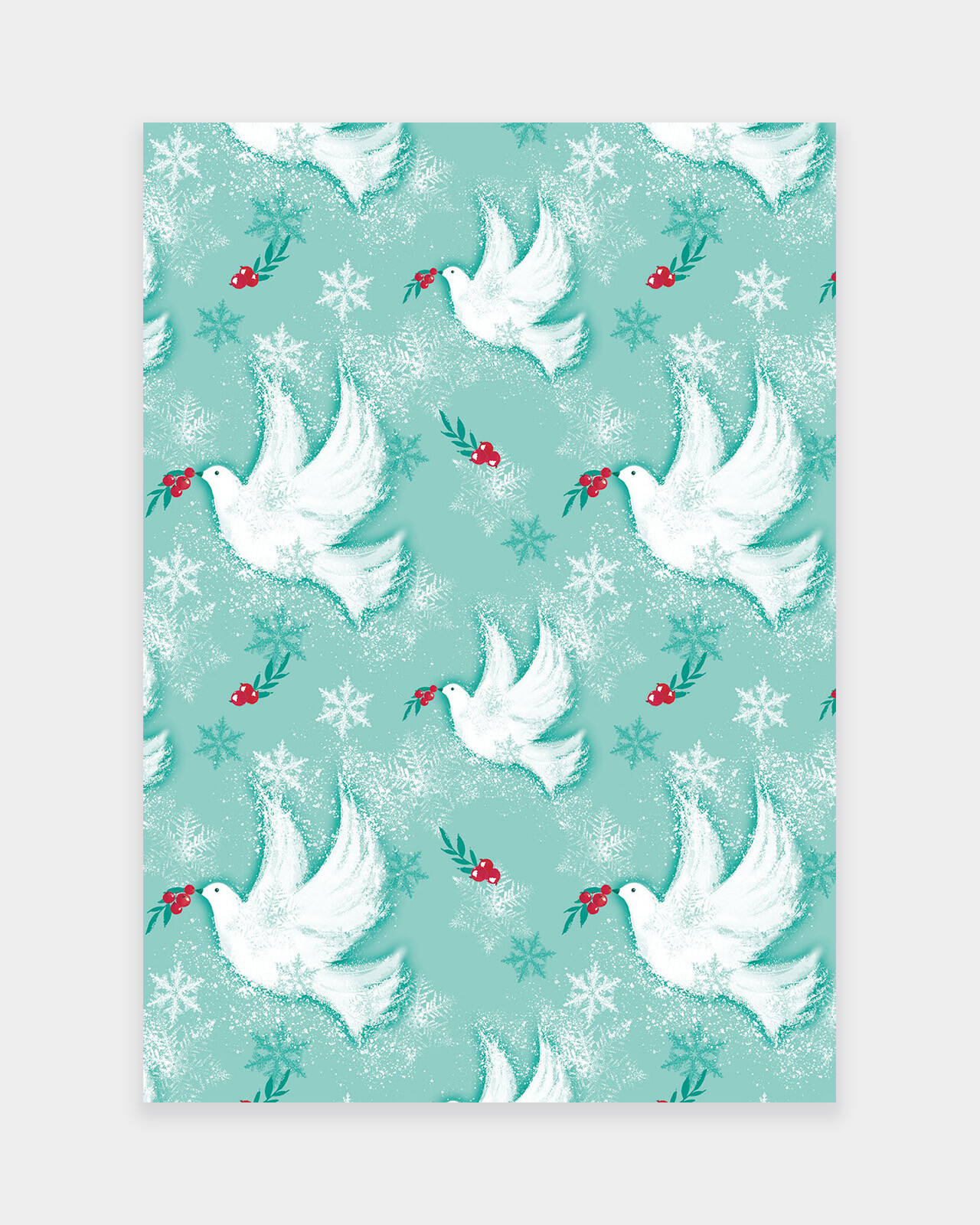 ROBIN AND DOVE GIFT WRAP AND LABELS