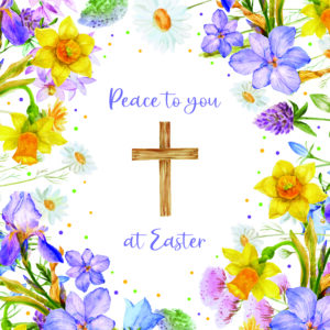 PEACE AT EASTER PACK OF 4 GREETINGS CARDS