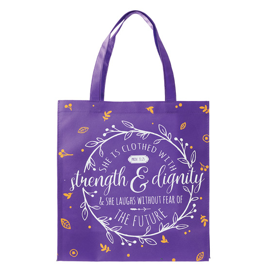 STRENGTH AND DIGNITY TOTE BAG