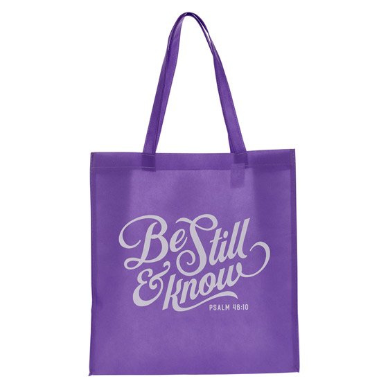 BE STILL AND KNOW TOTE BAG