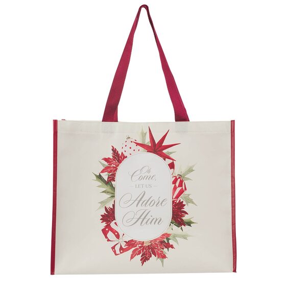 COME LET US ADORE HIM TOTE BAG