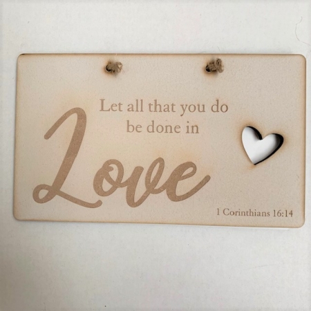 CUT OUT PLAQUE LOVE