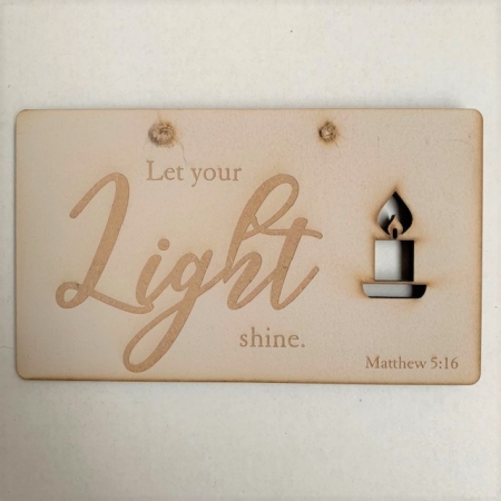 CUT OUT PLAQUE LIGHT