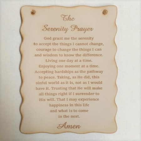 WALL PLAQUE SERENITY PRAYER