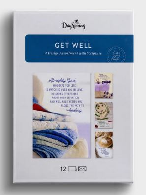 GET WELL CRAFT INSPIRED ASSORTMENT CARDS - BOX OF 12