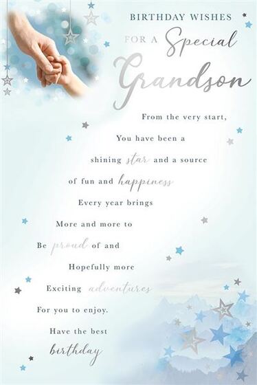 GRANDSON BIRTHDAY CARD